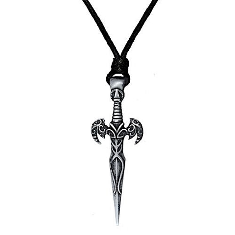 Pewter Spirit Sword Necklace 12