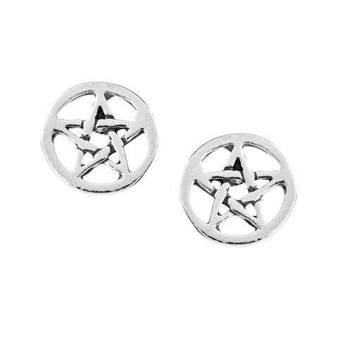 Dainty Pentagram Studs