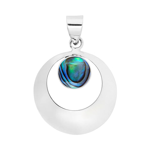 Stunning Abalone Round Pendant