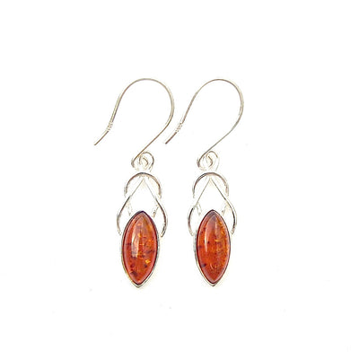 Amber Marquise Knot Earrings