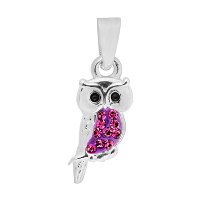 Amethyst Owl Pendant