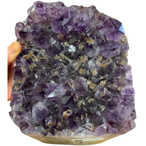 Rare X Large Amethyst Bed with Cacoxinite inclusions