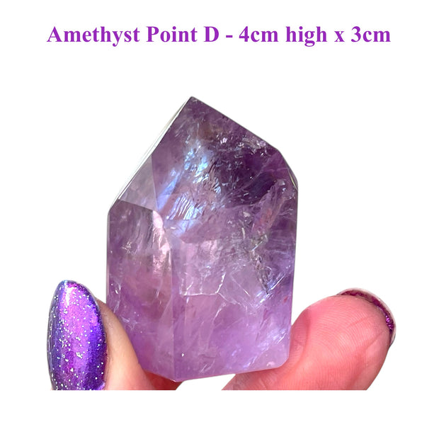 Triple A Grade Amethyst Point - 4cm high