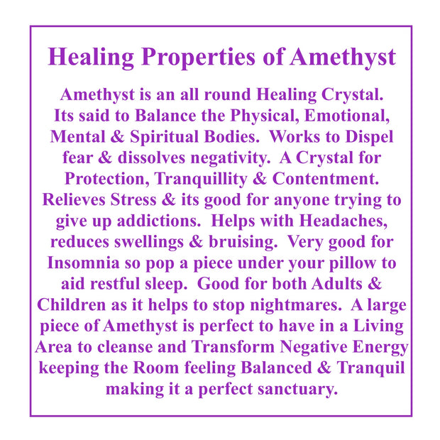 Amethyst Reiki Healing Pyramid