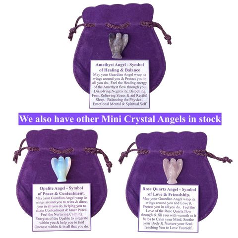 Amethyst Angel in Pouch