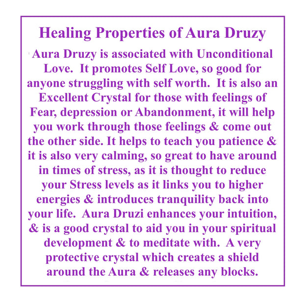 Aura Druzy Crystal Bed - Peace, Intuition & Unconditional Love