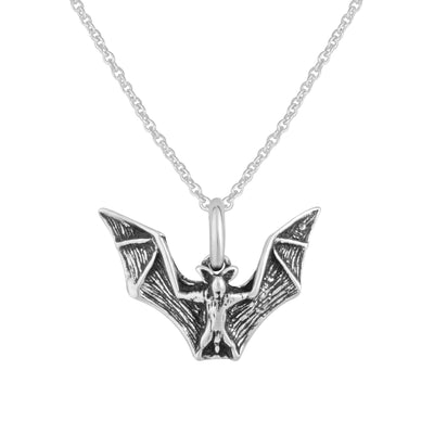 925 Silver Flying Bat Necklace