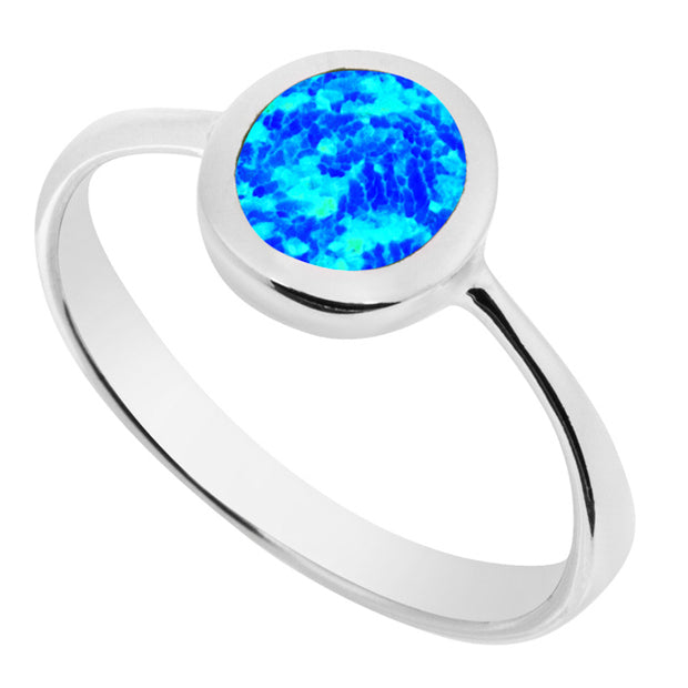 Beautiful Blue Opal Ring