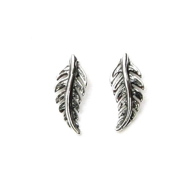 Beautiful Silver Feather Studs.