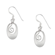 Beautiful Oval Swirl Earrings