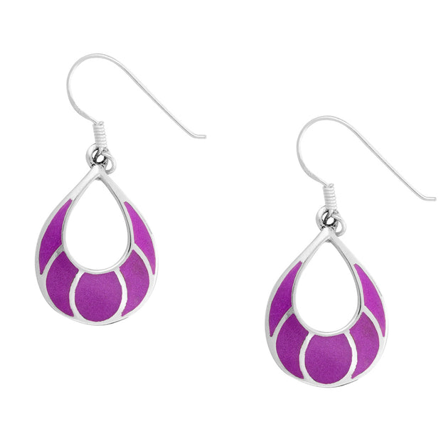 Beautiful Purple Shell Earrings