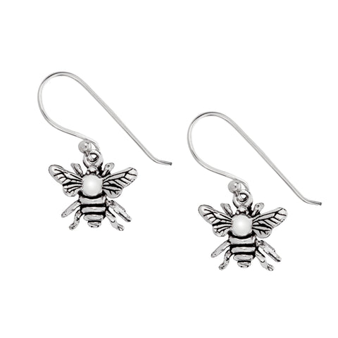 Beautiful Silver Bee Earrings