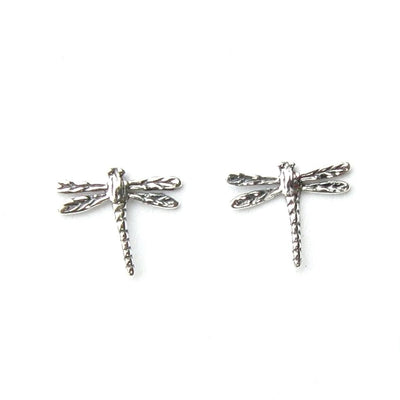 Beautiful Silver Dragonfly Studs.