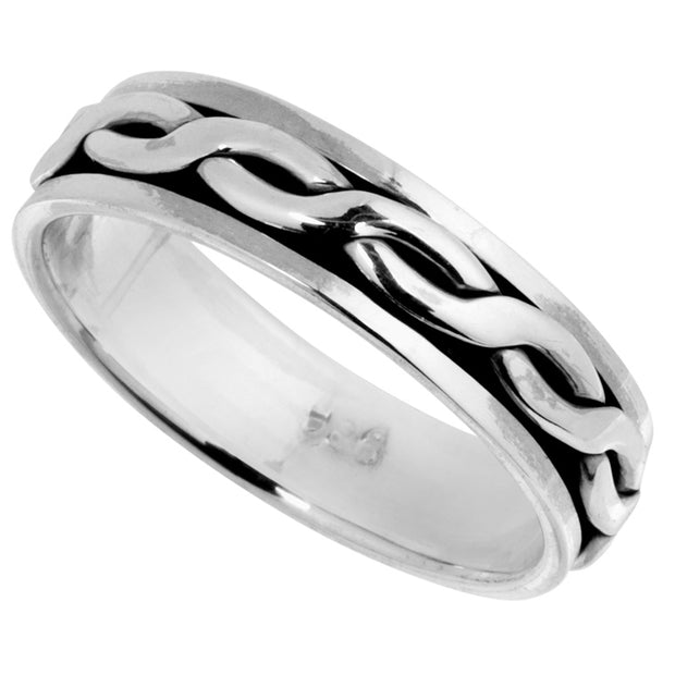 Beautiful Silver Spinner Ring
