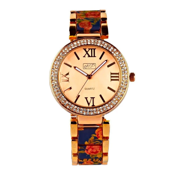 Beautiful Navy Floral Watch