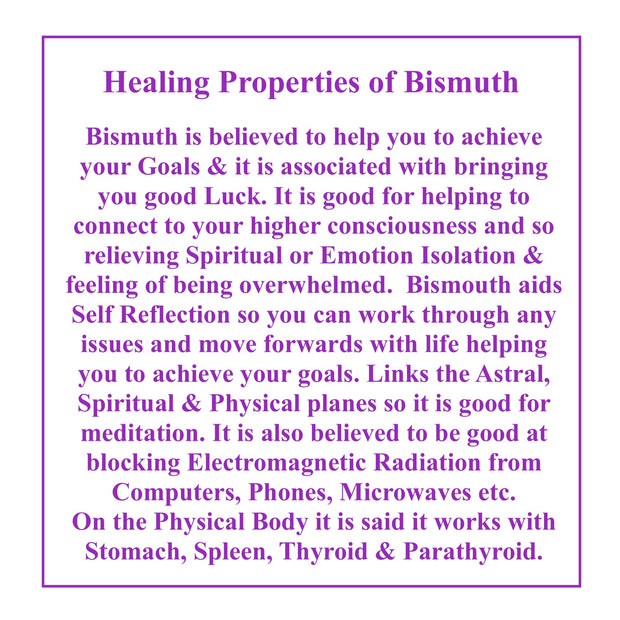 Beautiful Bismuth Crystal Angel- Symbol of Good Luck & Achieving Goals