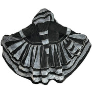 Black & Grey Velvet & Cashmilon Pixie / Fairy Pagan Reversable Katwise Inspired Coat