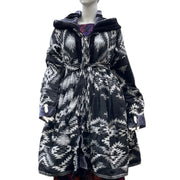 Black & Grey Velvet & Cashmilon Pixie / Fairy Pagan Reversable Katwise Inspired Coat