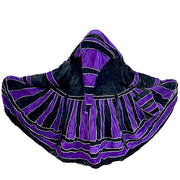 Black & Purple Velvet & Cashmilon Pixie / Fairy Pagan Reversable Katwise Inspired Coat