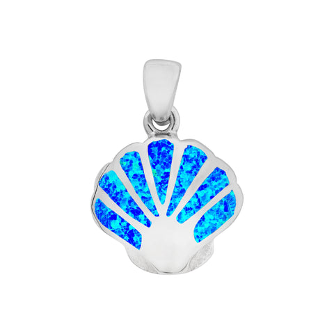 Blue Opal ShellPendant