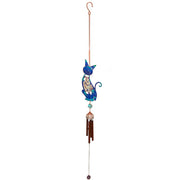 Large Blue Cat Wind Chime
