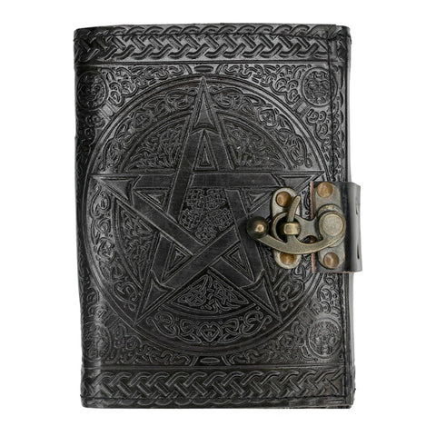 Book of Shadows Pentagram Leather Journal