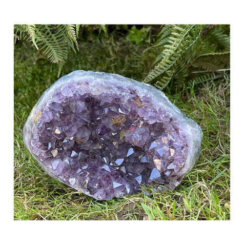 Large Triple A Grade Brazilian Amethyst Bed - Healing