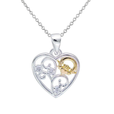 Claddagh Filigree Heart Pendant