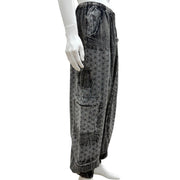 Unisex Circle of Life Black & Grey Cargo Trousers