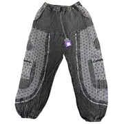 Unisex Circle of Life Black & Grey Cargo Trousers
