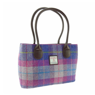 Pink Harris Tweed Classic Tote Bag