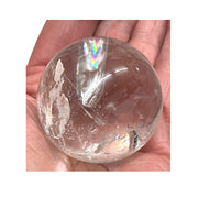 Rainbow Filled Clear Quartz Crystal Ball - 4.5cm