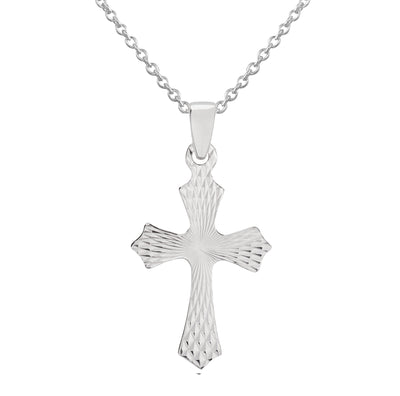 Pretty Patterned Cross Necklace