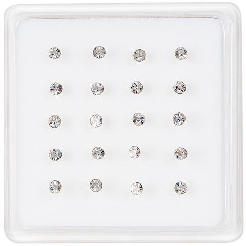 Crystal Nose Studs 3mm