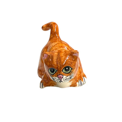 Hand Crafted Ceramic Cute Ginger Cat
