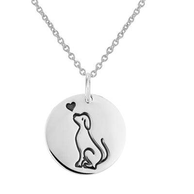 925 Silver Dog Necklace