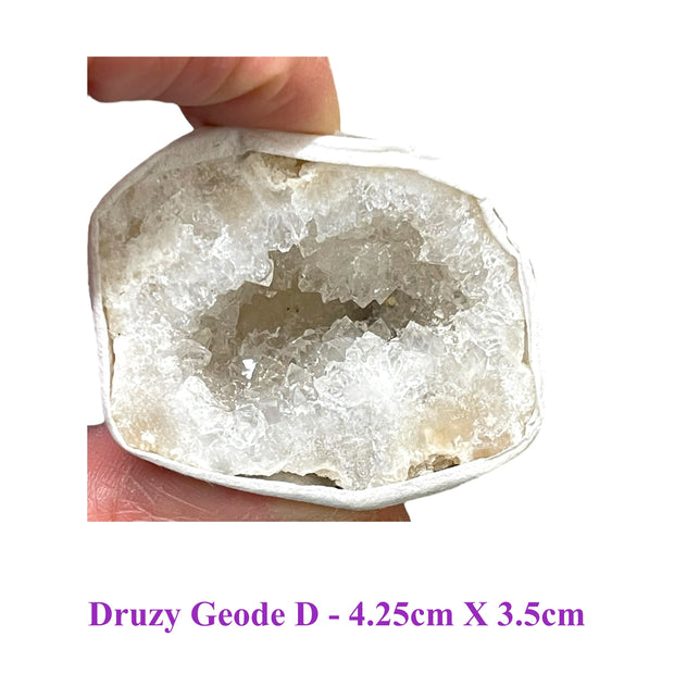 Druzy Quartz Crystal Geode - Small