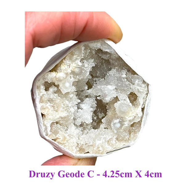 Druzy Quartz Crystal Geode - Small