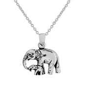 Elephant and Calf Necklace