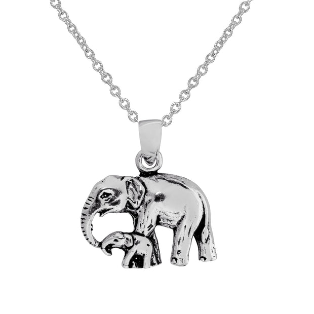 Elephant and Calf Necklace