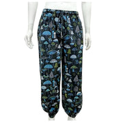 Unisex Blue & Green Mushroom Trousers