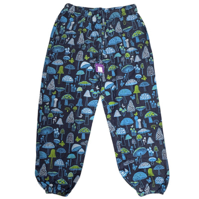 Unisex Blue & Green Mushroom Trousers