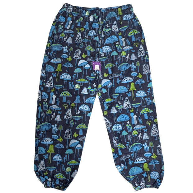 Unisex Blue & Green Mushroom Trousers