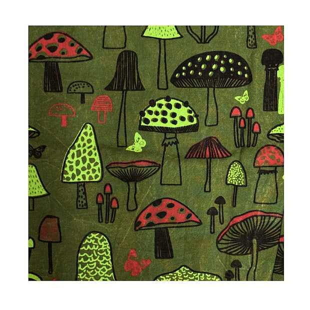 Unisex Green & Red Mushroom Trousers