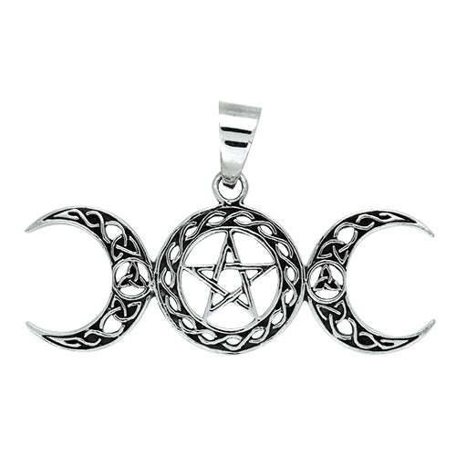 Celtic Triple Moon Pendant