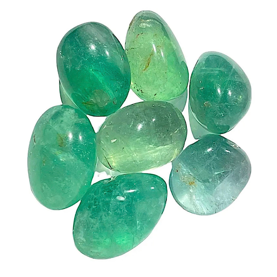 Green Fluorite Tumbled Stone – Shooting Star Cornwall
