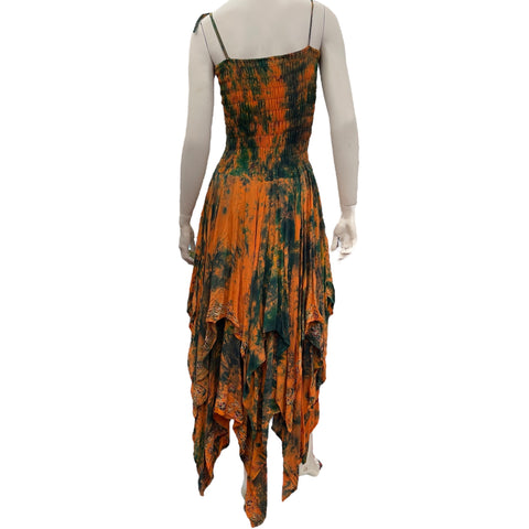 Green & Orange Pixie Dress