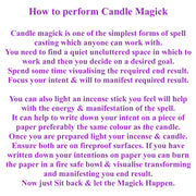 White Spell Candles for Happiness