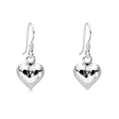 Beautiful Silver Heart Earrings