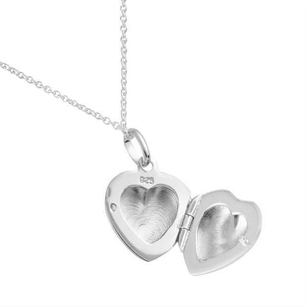 Pretty 925 Silver Opening Heart Locket